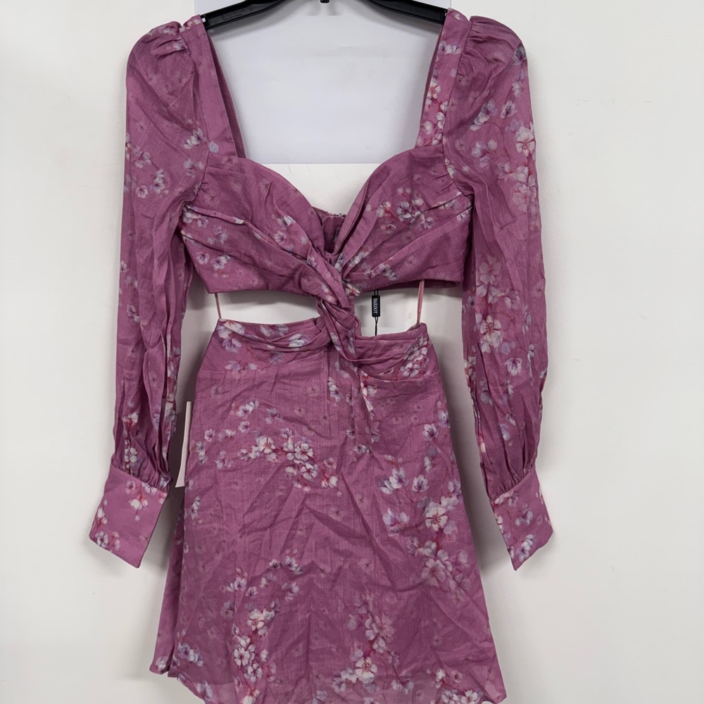 Bardot Pink Florita Mini Dress